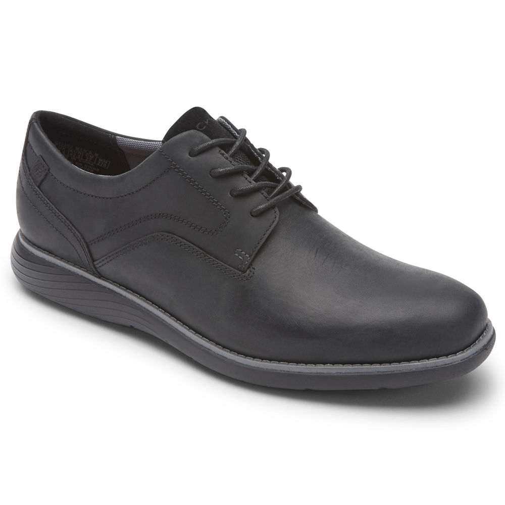 Oxfords Rockport Hombre Mexico - Garett Plain Toe Negros - LHWAV8296